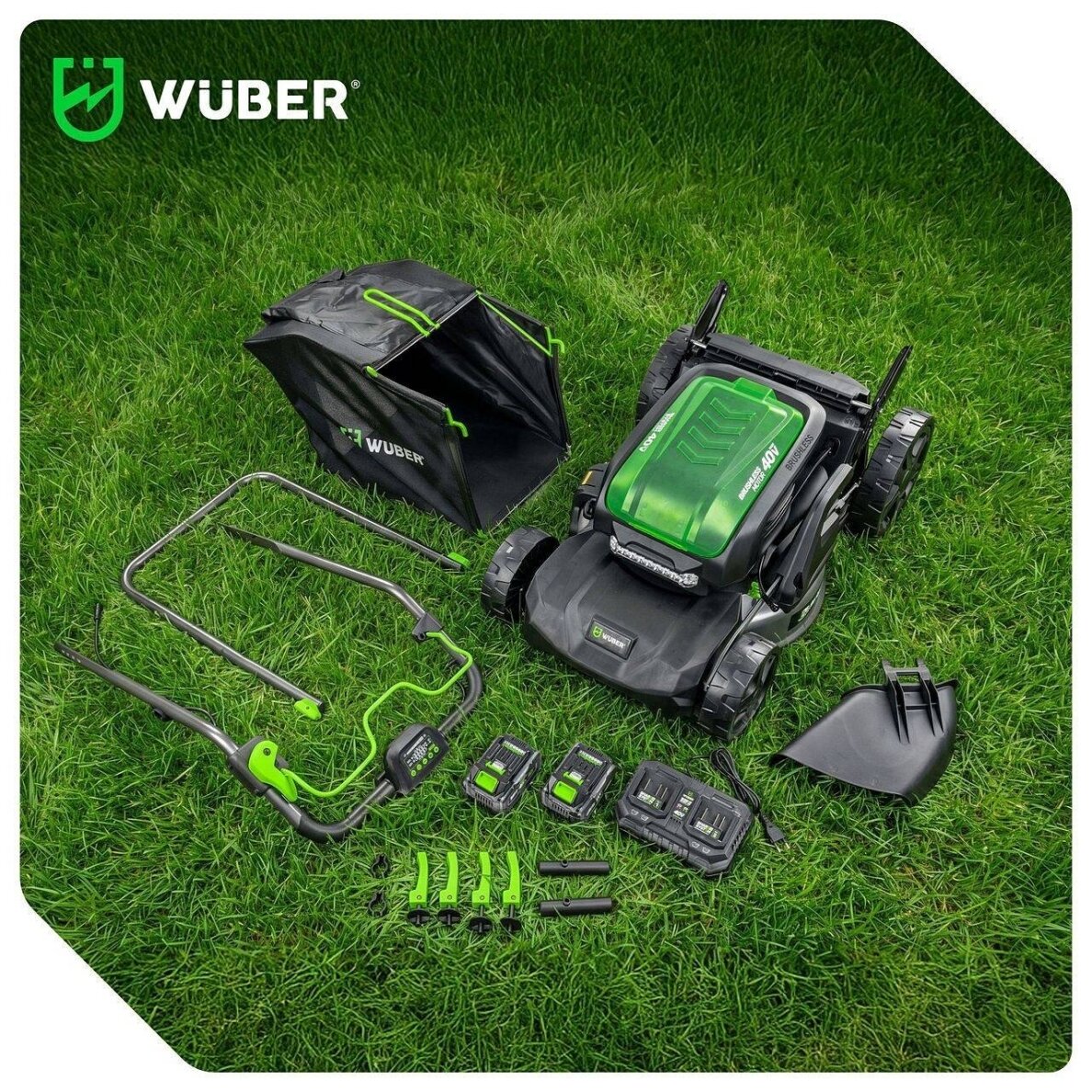 40 V akumuliatorinė vejapjovė Wuber W05805, 47 cm 16