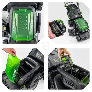 40 V akumuliatorinė vejapjovė Wuber W05805, 47 cm 11 40 V akumuliatorinė vejapjovė Wuber W05805, 47 cm 11