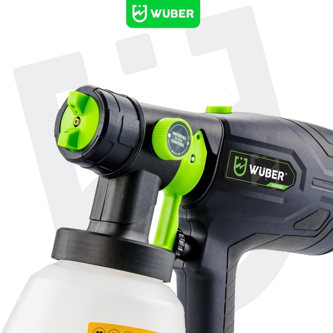 Akumuliatorinis dažų purkštuvas Wuber W04323, 20V Li-ion, 4,0 Ah 6 Akumuliatorinis dažų purkštuvas Wuber W04323, 20V Li-ion, 4,0 Ah 6