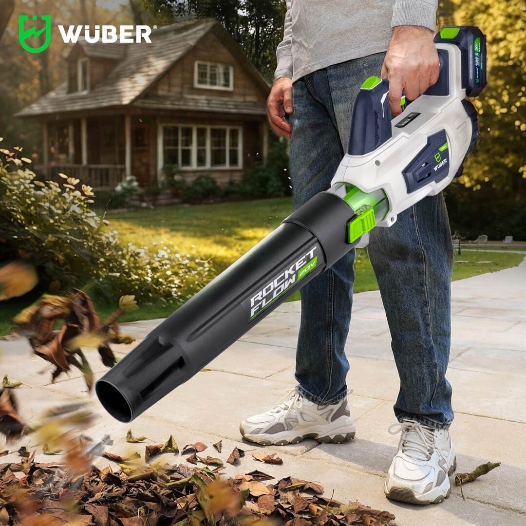 Akumuliatorinis lapų pūstuvas Wuber W04400 su baterija ir įkrovikliu 2