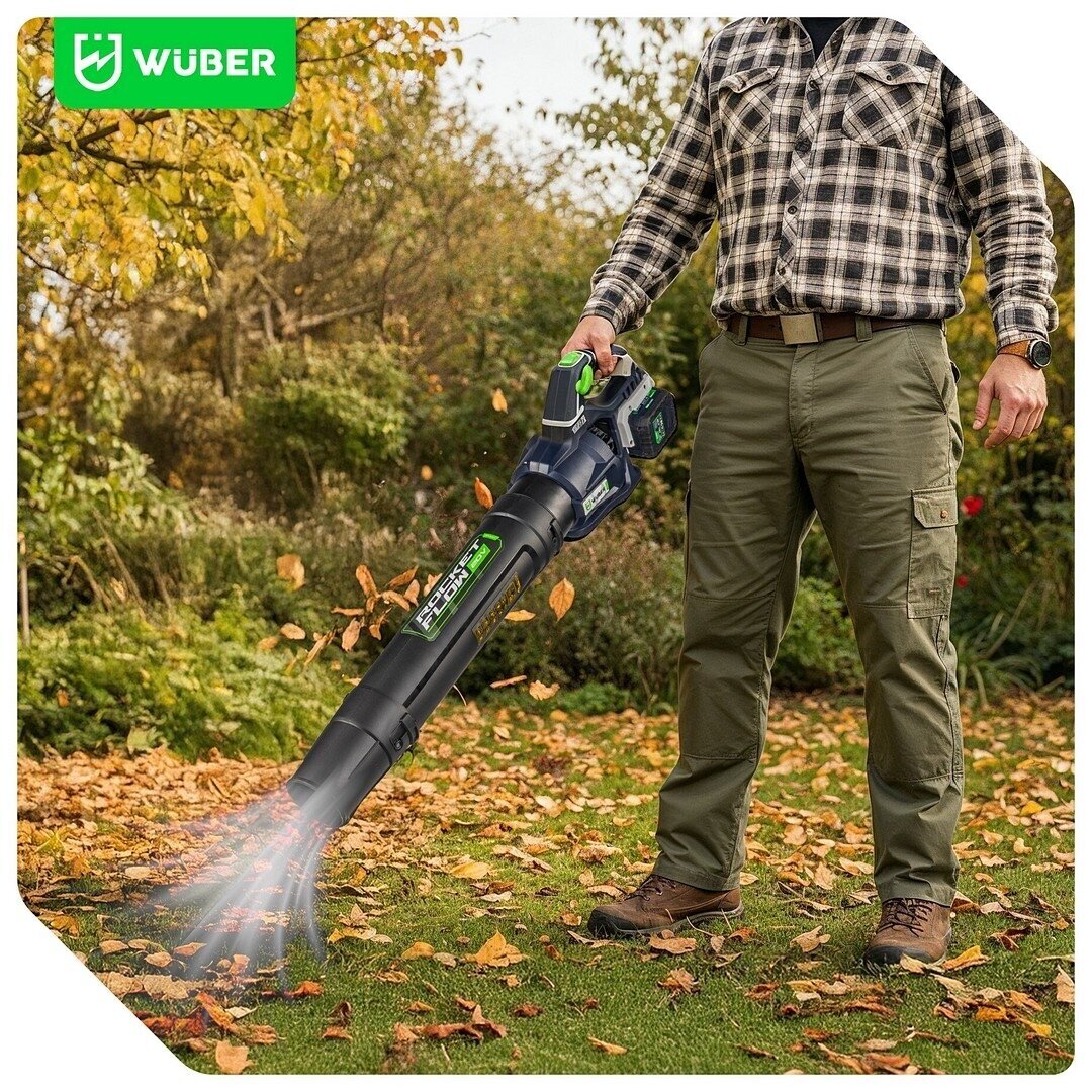 Akumuliatorinis lapų pūstuvas Wuber 40V, su 2x4,0Ah baterijom 7