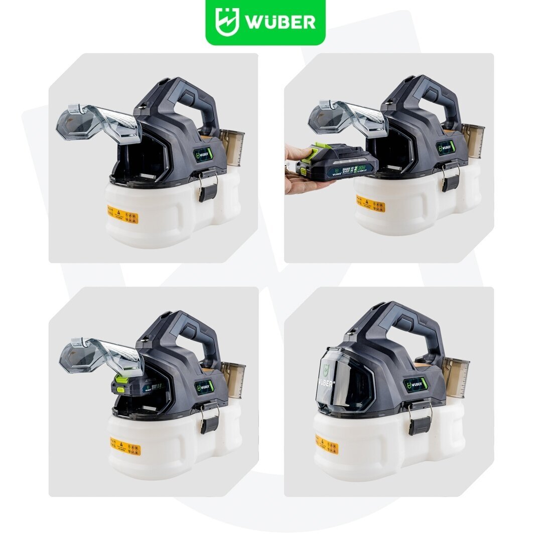 Akumuliatorinis slėginis purkštuvas Wuber 5l 20V su 4,0Ah baterija 9