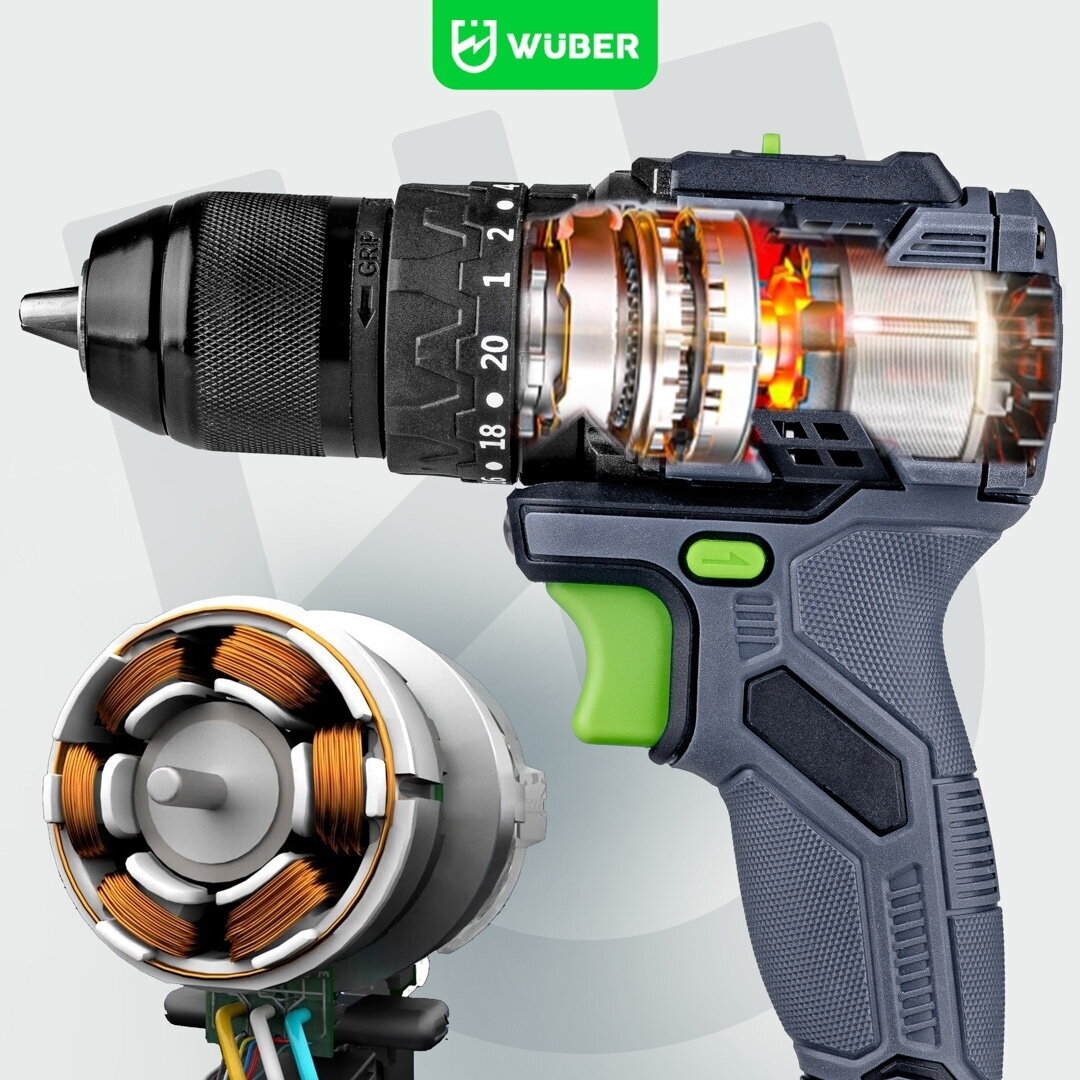 Akumuliatorinis suktuvas Wuber 20V Li-ion Brushless (Be akumuliatoriaus ir įkroviklio) 11
