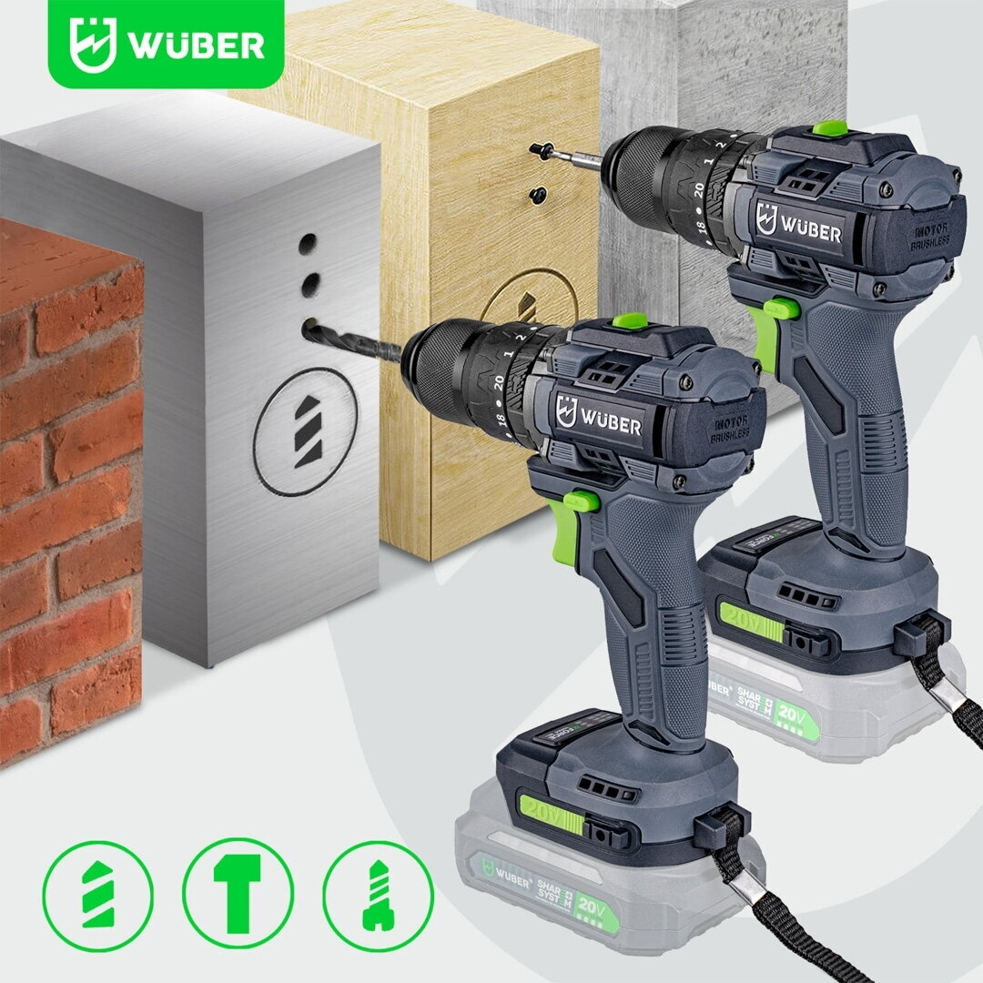 Akumuliatorinis suktuvas Wuber 20V Li-ion Brushless (Be akumuliatoriaus ir įkroviklio) 12