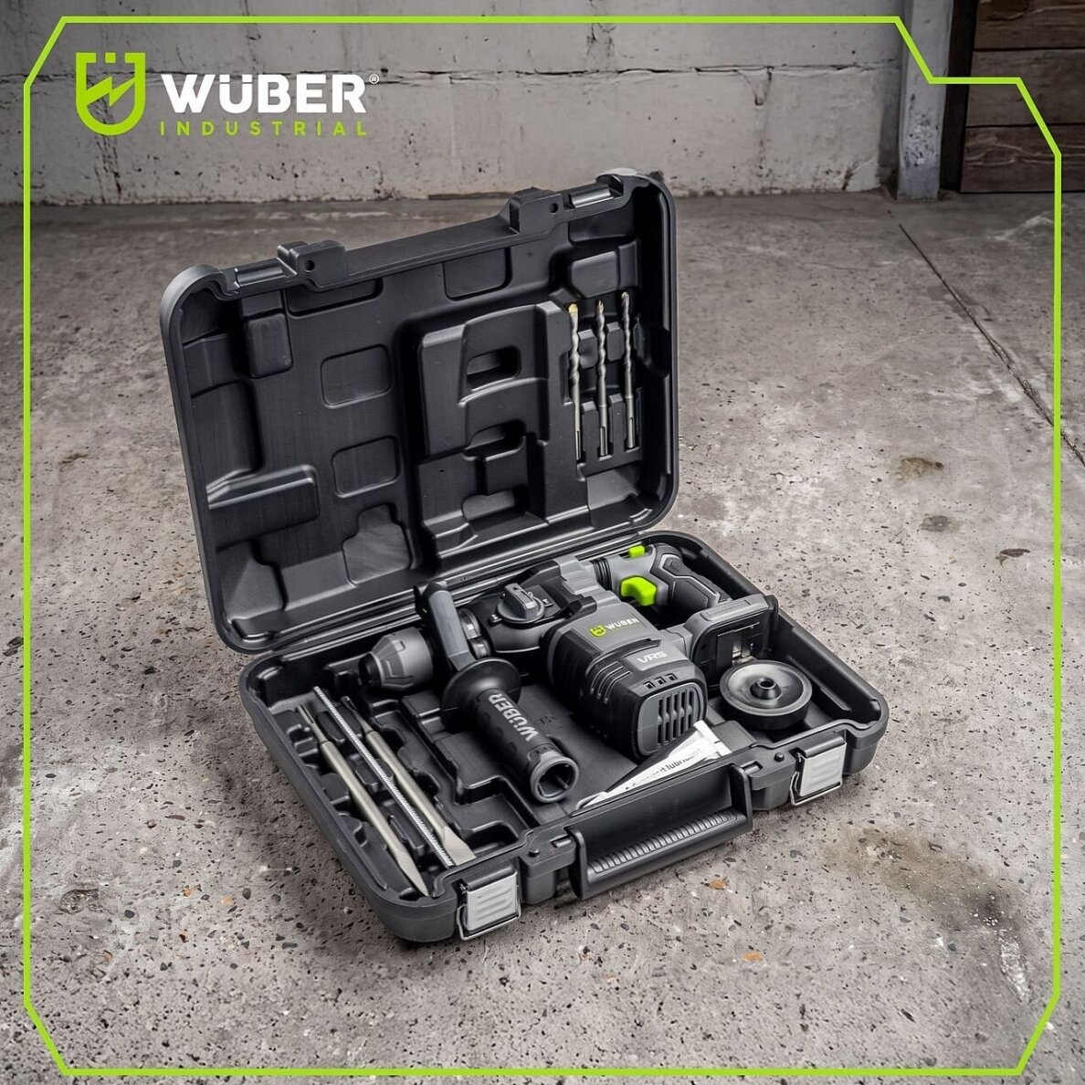 Akumuliatorinis perforatorius Wuber 20V, SDS-plus 2,8 J (be akumuliatoriaus ir įkroviklio) 1 Akumuliatorinis perforatorius Wuber 20V, SDS-plus 2,8 J (be akumuliatoriaus ir įkroviklio) 1