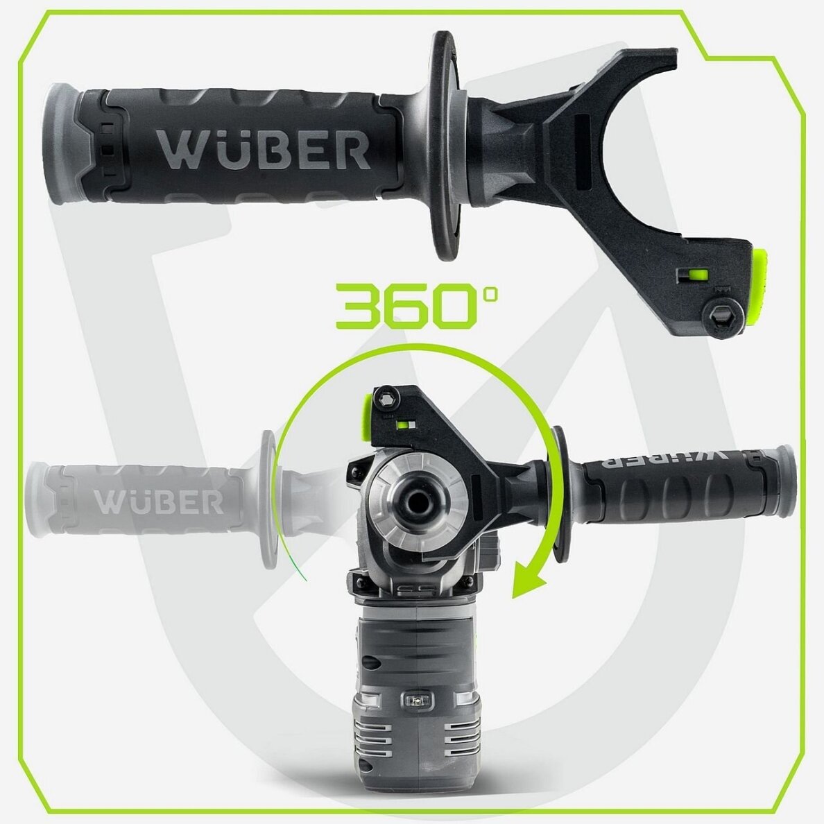 Akumuliatorinis perforatorius Wuber 20V, SDS-plus 2,8 J (be akumuliatoriaus ir įkroviklio) 6
