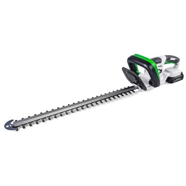 Akumuliatorinės gyvatvorių žirklės Wuber W04330, 51cm, su 2,0 Ah baterija ir įkrovikliu Akumuliatorinės gyvatvorių žirklės Wuber W04330, 51cm, su 2,0 Ah baterija ir įkrovikliu