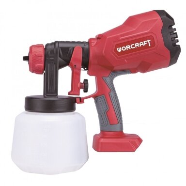 Akumuliatorinis dažų purkštuvas WORCRAFT 20V (be akumuliatoriaus) Akumuliatorinis dažų purkštuvas WORCRAFT 20V (be akumuliatoriaus)