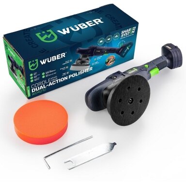 Akumuliatorinis ekscentrinis poliruoklis Wuber W04210, 20V, 150mm, be akumuliatoriaus Akumuliatorinis ekscentrinis poliruoklis Wuber W04210, 20V, 150mm, be akumuliatoriaus