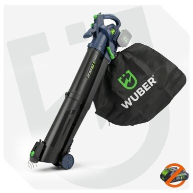 Akumuliatorinis lapų pūstuvas/siurblys Wuber W04403, 40V, be akumuliatorių