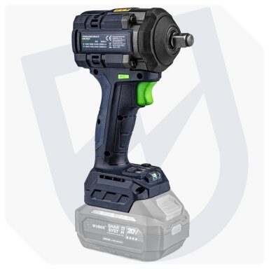 Akumuliatorinis smūginis veržliasukis Wuber 20V, 600 Nm (be akumuliatoriaus ir ikroviklio) Akumuliatorinis smūginis veržliasukis Wuber 20V, 600 Nm (be akumuliatoriaus ir ikroviklio)