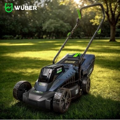 Akumuliatorinė vejapjovė Wuber W04801, 32 cm; 20 V; su akumuliatoriumi ir įkrovikliu 2 Akumuliatorinė vejapjovė Wuber W04801, 32 cm; 20 V; su akumuliatoriumi ir įkrovikliu 2
