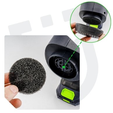 Akumuliatorinis dažų purkštuvas Wuber W04323, 20V Li-ion, 4,0 Ah 8