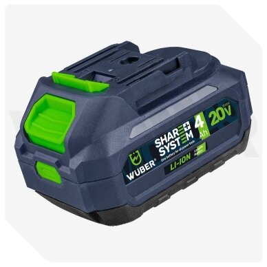 Akumuliatorinis dažų purkštuvas Wuber W04324, 20V Li-ion, 4,0 Ah 10