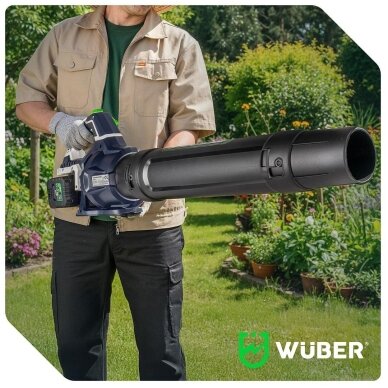 Akumuliatorinis lapų pūstuvas Wuber 40V, su 2x4,0Ah baterijom 14