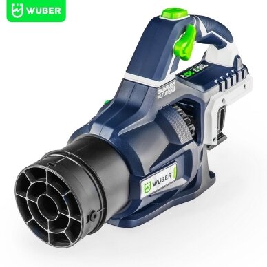Akumuliatorinis lapų pūstuvas Wuber 40V, su 2x4,0Ah baterijom 2 Akumuliatorinis lapų pūstuvas Wuber 40V, su 2x4,0Ah baterijom 2