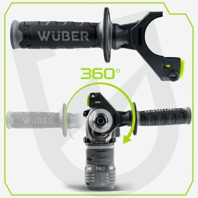 Akumuliatorinis perforatorius Wuber 20V, SDS-plus 2,8 J (be akumuliatoriaus ir įkroviklio) 6 Akumuliatorinis perforatorius Wuber 20V, SDS-plus 2,8 J (be akumuliatoriaus ir įkroviklio) 6