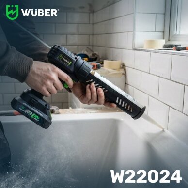 Akumuliatorinis pistoletas hermetikams Wuber 20V Li-ion, 4,0 Ah 4