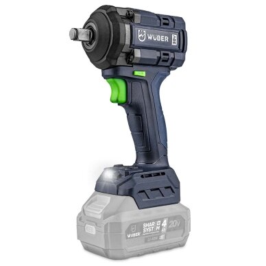 Akumuliatorinis smūginis veržliasukis Wuber 20V, 600 Nm (be akumuliatoriaus ir ikroviklio) Akumuliatorinis smūginis veržliasukis Wuber 20V, 600 Nm (be akumuliatoriaus ir ikroviklio)