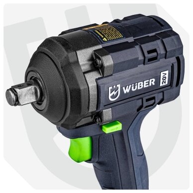 Akumuliatorinis smūginis veržliasukis Wuber 20V, 600 Nm (be akumuliatoriaus ir ikroviklio) 7