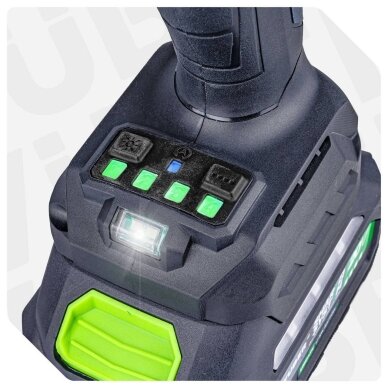 Akumuliatorinis smūginis veržliasukis Wuber 20V, 600 Nm (be akumuliatoriaus ir ikroviklio) 8