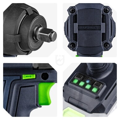 Akumuliatorinis suktuvas Wuber 20V Li-ion Brushless (Be akumuliatoriaus ir įkroviklio) 10 Akumuliatorinis suktuvas Wuber 20V Li-ion Brushless (Be akumuliatoriaus ir įkroviklio) 10