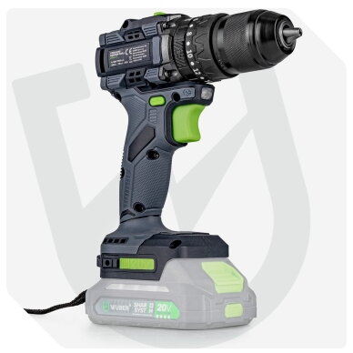 Akumuliatorinis suktuvas Wuber 20V Li-ion Brushless (Be akumuliatoriaus ir įkroviklio) 7 Akumuliatorinis suktuvas Wuber 20V Li-ion Brushless (Be akumuliatoriaus ir įkroviklio) 7