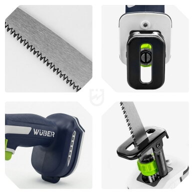 Akumuliatorinis tiesinis pjūklas Wuber W04172, su 4,0Ah baterija 3 Akumuliatorinis tiesinis pjūklas Wuber W04172, su 4,0Ah baterija 3