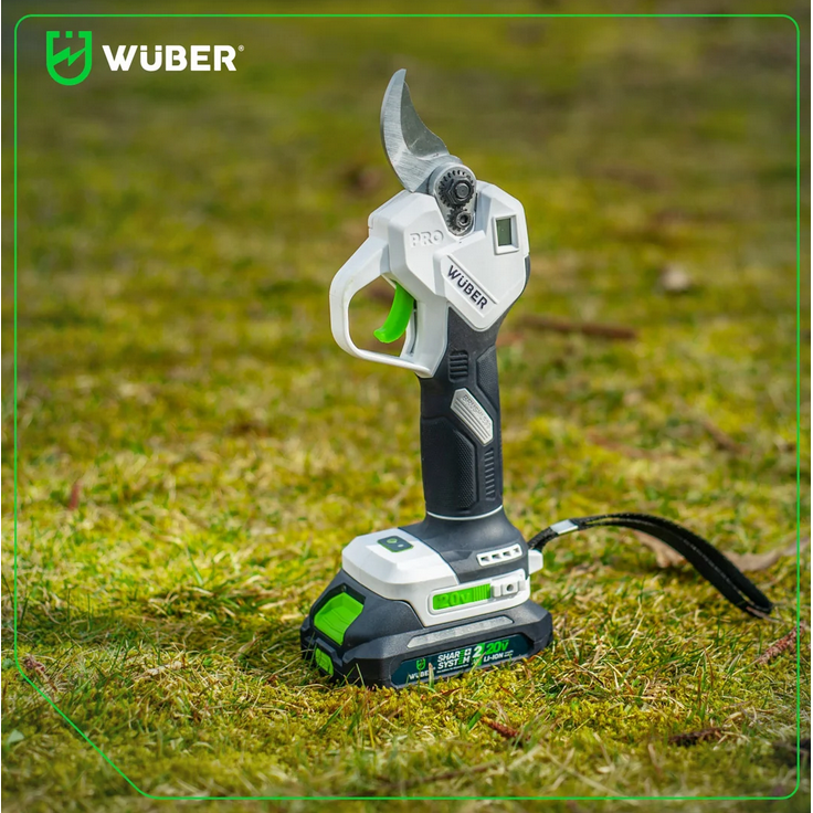 Akumuliatorinis sekatorius Wuber 20 V su 4,0Ah baterija 9
