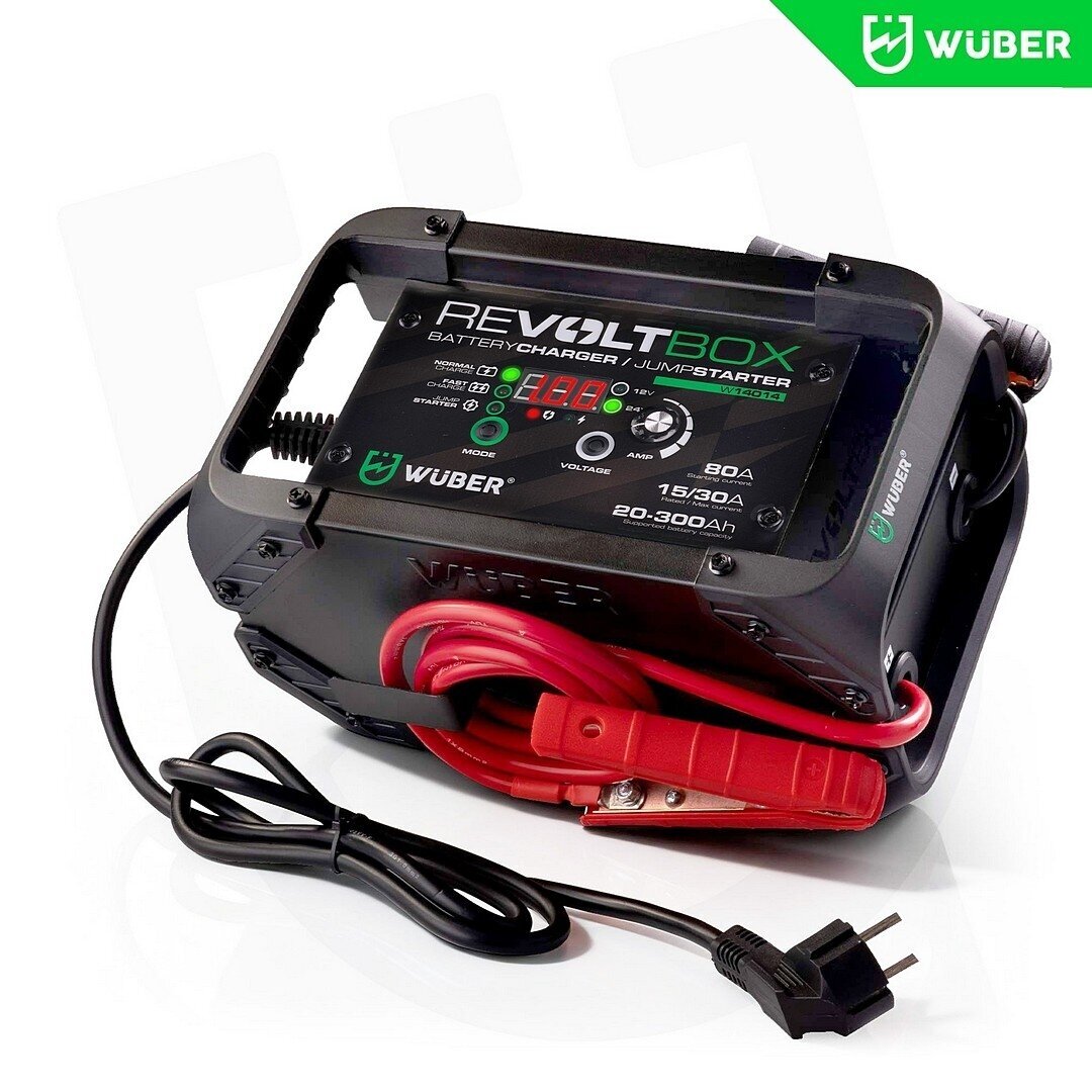 Automatinis akumuliatoriaus įkroviklis su paleidimo funkcija Wuber W14014, 80A 9 Automatinis akumuliatoriaus įkroviklis su paleidimo funkcija Wuber W14014, 80A 9