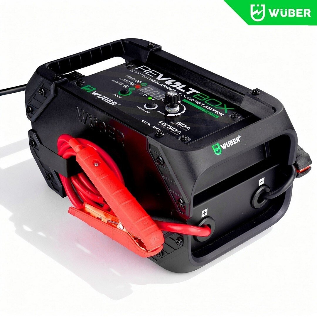 Automatinis akumuliatoriaus įkroviklis su paleidimo funkcija Wuber W14014, 80A 3
