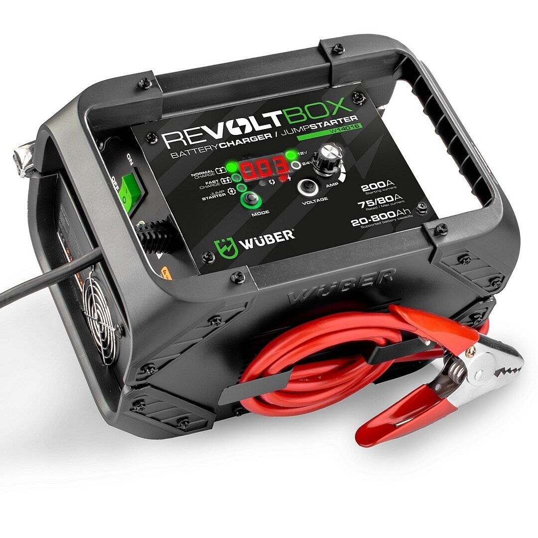 Automatinis akumuliatoriaus įkroviklis su paleidimo funkcija Wuber W14016, 200A Automatinis akumuliatoriaus įkroviklis su paleidimo funkcija Wuber W14016, 200A