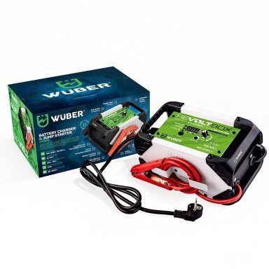 Automatinis akumuliatoriaus įkroviklis su paleidimo funkcija Wuber W14015, 110A Automatinis akumuliatoriaus įkroviklis su paleidimo funkcija Wuber W14015, 110A
