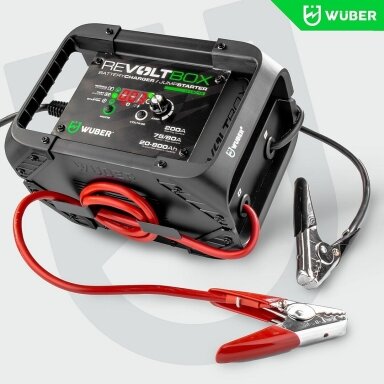 Automatinis akumuliatoriaus įkroviklis su paleidimo funkcija Wuber W14016, 200A Automatinis akumuliatoriaus įkroviklis su paleidimo funkcija Wuber W14016, 200A