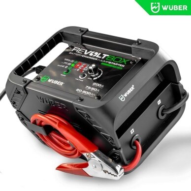 Automatinis akumuliatoriaus įkroviklis su paleidimo funkcija Wuber W14016, 200A 9