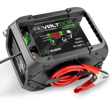 Automatinis akumuliatoriaus įkroviklis su paleidimo funkcija Wuber W14016, 200A Automatinis akumuliatoriaus įkroviklis su paleidimo funkcija Wuber W14016, 200A