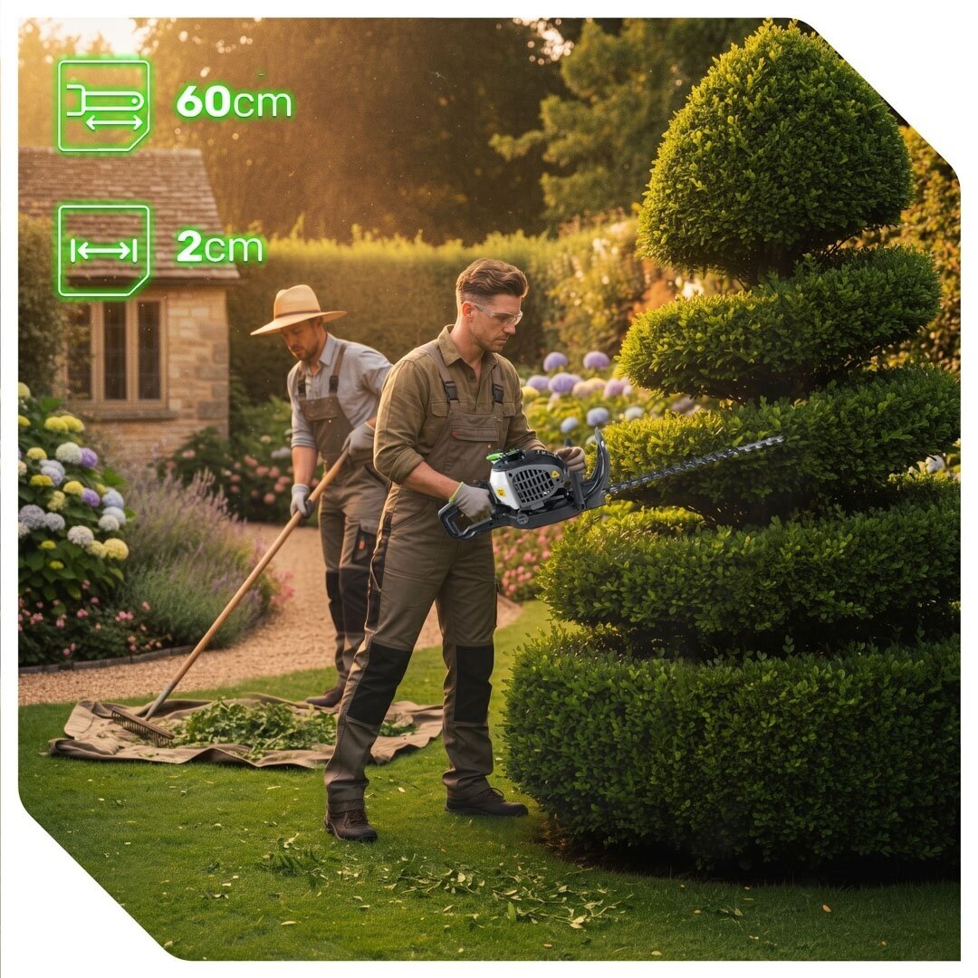 Benzininės gyvatvorių žirklės Wuber 750W 9 Benzininės gyvatvorių žirklės Wuber 750W 9