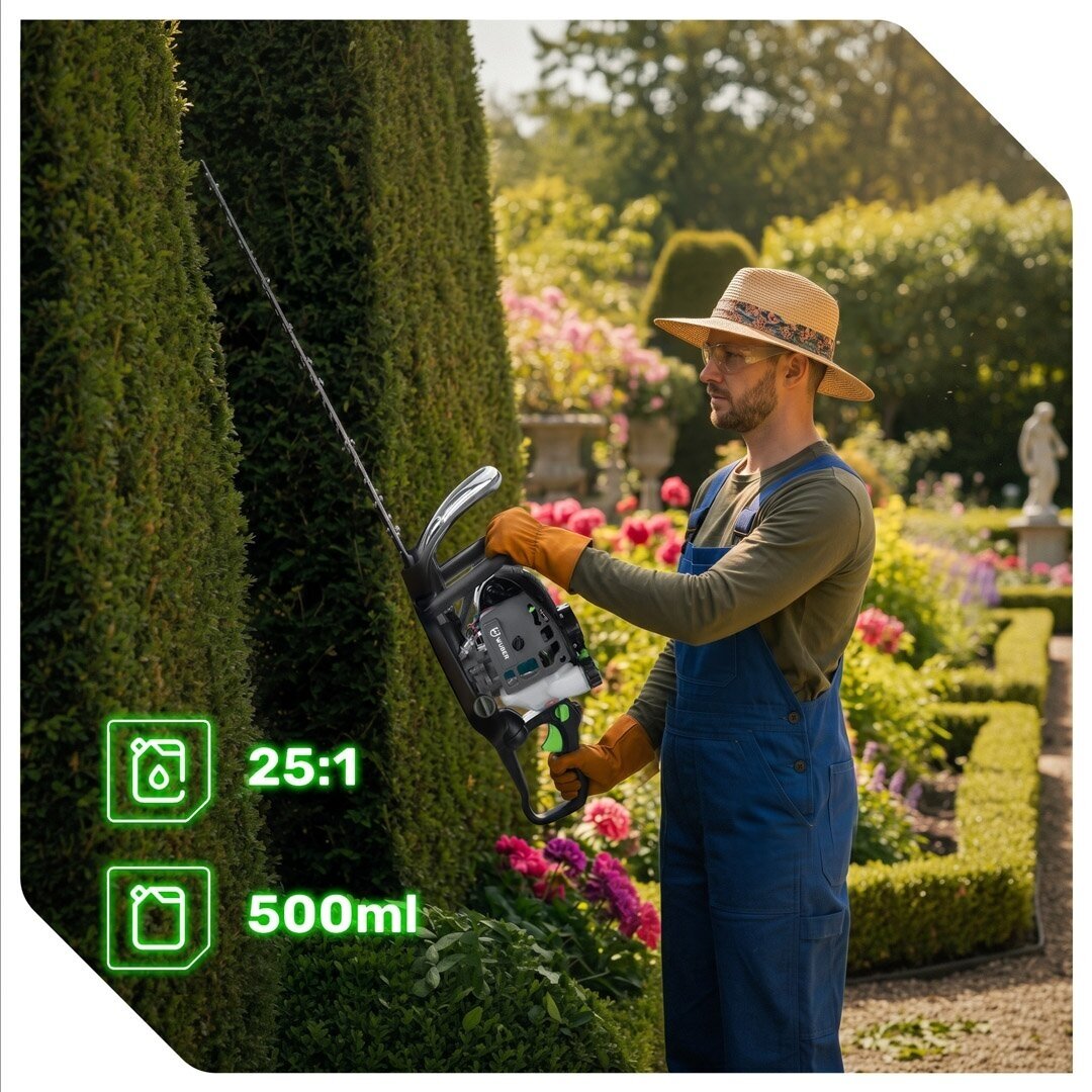 Benzininės gyvatvorių žirklės Wuber 750W 10 Benzininės gyvatvorių žirklės Wuber 750W 10