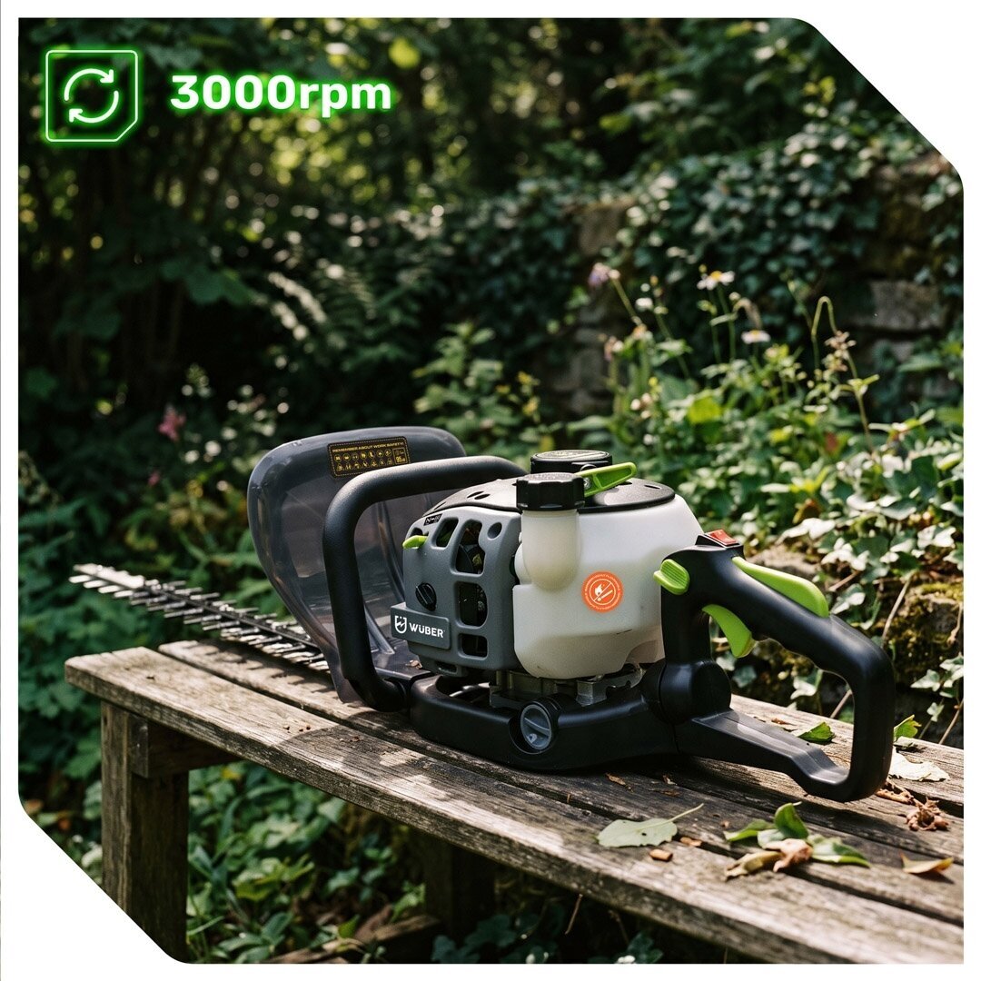 Benzininės gyvatvorių žirklės Wuber 750W 1