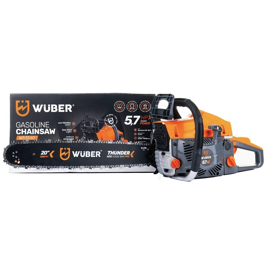 Benzininis grandininis pjūklas WUBER 16"-18" 3,8 kW/5,2AG 9 Benzininis grandininis pjūklas WUBER 16"-18" 3,8 kW/5,2AG 9