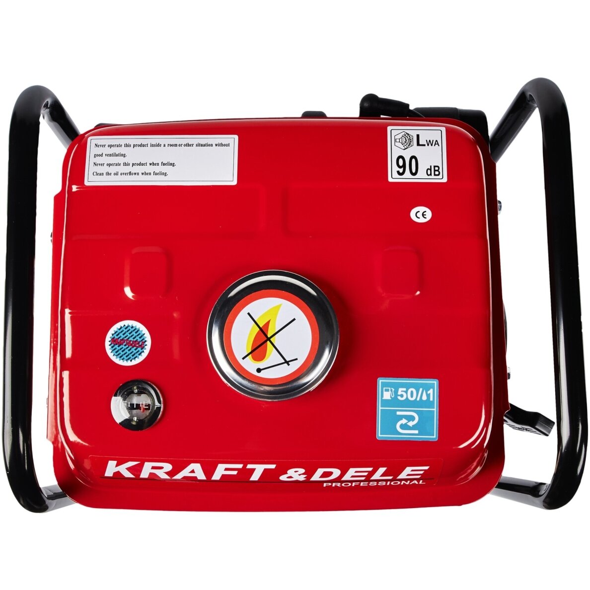 Benzininis dvitaktis elektros generatorius Kraft & Dele KD109, 1200W 12V/230V 13 Benzininis dvitaktis elektros generatorius Kraft & Dele KD109, 1200W 12V/230V 13