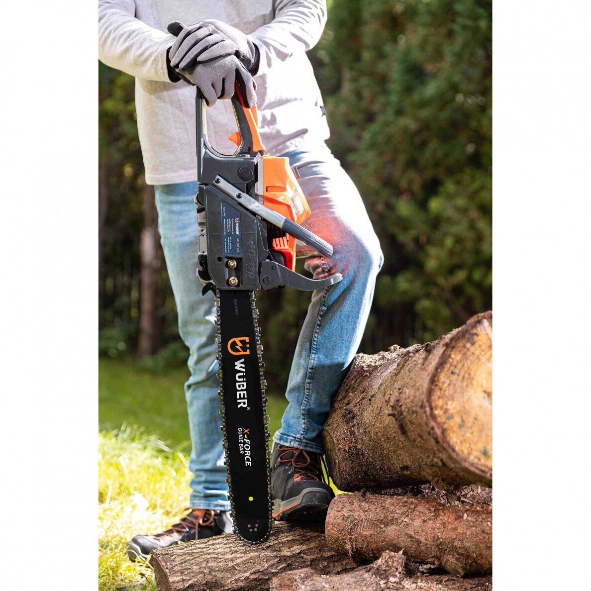 Benzininis grandininis pjūklas WUBER 16"-18" 3,8 kW/5,2AG 17