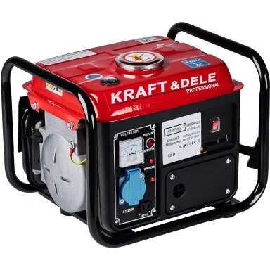 Benzininis dvitaktis elektros generatorius Kraft & Dele KD109, 1200W 12V/230V Benzininis dvitaktis elektros generatorius Kraft & Dele KD109, 1200W 12V/230V