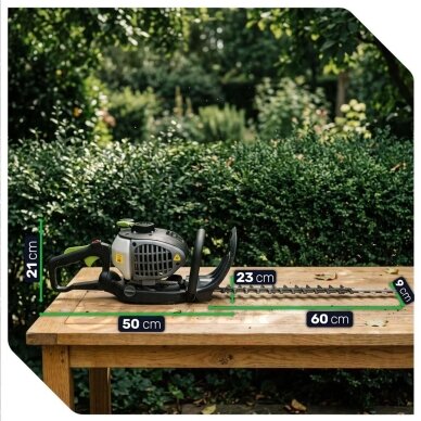 Benzininės gyvatvorių žirklės Wuber 750W 12
