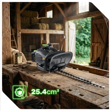 Benzininės gyvatvorių žirklės Wuber 750W 3