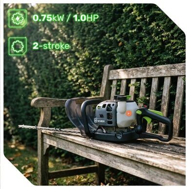 Benzininės gyvatvorių žirklės Wuber 750W 5