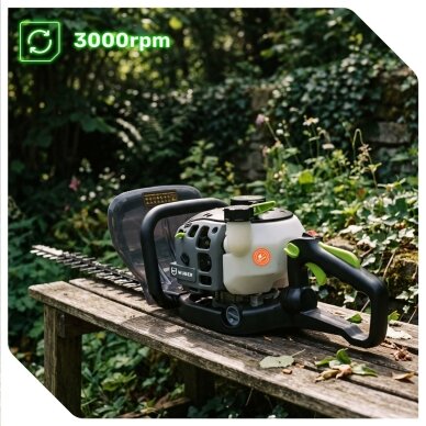 Benzininės gyvatvorių žirklės Wuber 750W 1