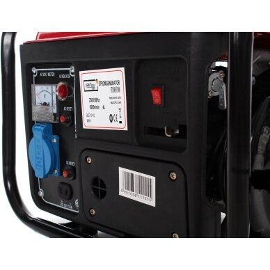 Benzininis dvitaktis elektros generatorius Kraft & Dele KD109, 1200W 12V/230V 7 Benzininis dvitaktis elektros generatorius Kraft & Dele KD109, 1200W 12V/230V 7