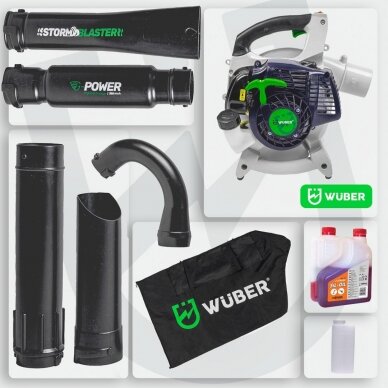 Benzininis lapų pūstuvas/siurblys WUBER W43434 6