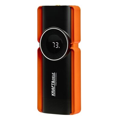 Daugiafunkcinis įkroviklis-paleidėjas su kompresoriumi ir LED žibintu Kraft & Dele KD5492, 1200A, 12 V, 10000 mAh 11